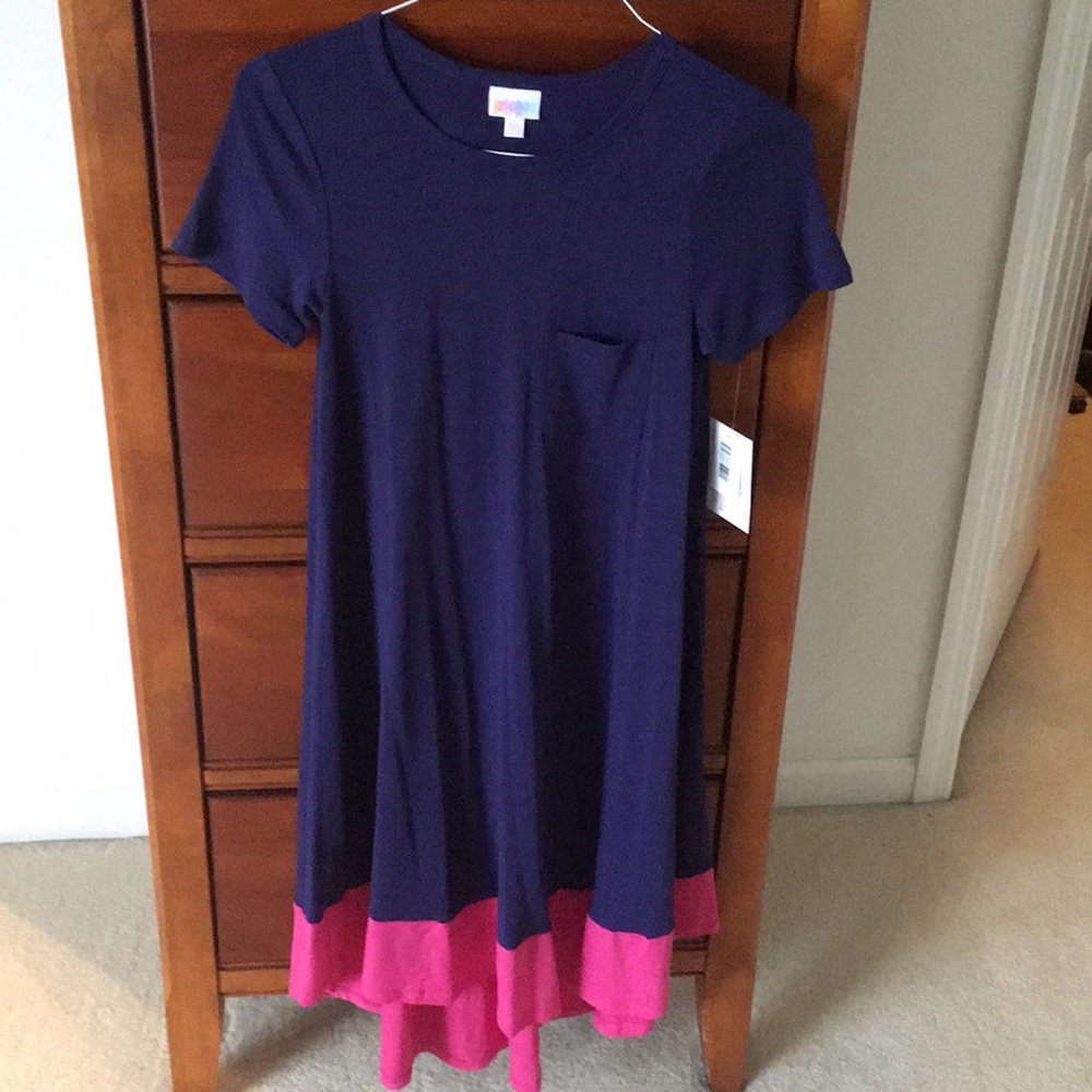 NWT Lularoe Carly Swing Dress-Dipped